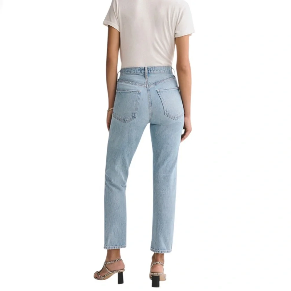 Agolde Riley High Rise Straight Crop Pants - Picture 2 of 9